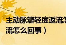 主動(dòng)脈瓣輕度返流怎樣鍛煉（主動(dòng)脈瓣輕度返流怎么回事）