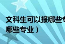 文科生可以報(bào)哪些專業(yè)和大學(xué)（文科生可以報(bào)哪些專業(yè)）