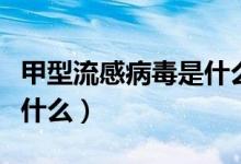 甲型流感病毒是什么病原體（甲型流感病毒是什么）