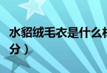 水貂絨毛衣是什么材質(zhì)（水貂絨毛衣是什么成分）
