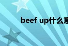 beef up什么意思（beef可數(shù)嗎）