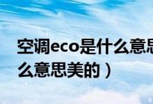 空調(diào)eco是什么意思有多省電（空調(diào)eco是什么意思美的）