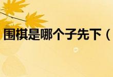 圍棋是哪個子先下（在圍棋中什么是分先下）