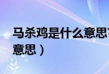 馬殺雞是什么意思?（馬殺雞服務(wù)到底是什么意思）