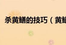 殺黃鱔的技巧（黃鱔怎么殺 黃鱔殺的方法）