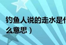 釣魚人說的走水是什么意思（釣魚的走水是什么意思）