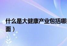 什么是大健康產(chǎn)業(yè)包括哪些（什么是大健康產(chǎn)業(yè)包括哪些方面）