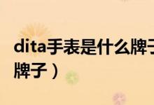 dita手表是什么牌子和圖片（dita手表是什么牌子）