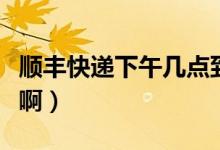 順豐快遞下午幾點(diǎn)到（順豐快遞下午幾點(diǎn)派件?。?class=