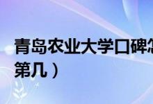 青島農(nóng)業(yè)大學(xué)口碑怎么樣好就業(yè)嗎（全國(guó)排名第幾）