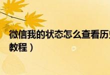 微信我的狀態(tài)怎么查看歷史記錄（微信查看狀態(tài)歷史記錄的教程）