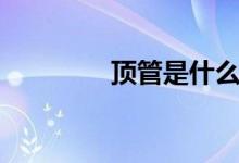 頂管是什么（頂管是什么）