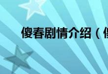 傻春劇情介紹（傻春劇情介紹是什么）