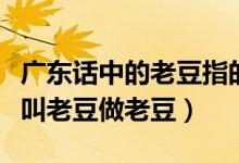 廣東話中的老豆指的是什么（廣東話中為什么叫老豆做老豆）