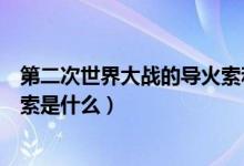 第二次世界大戰(zhàn)的導(dǎo)火索和轉(zhuǎn)折點（第二次世界大戰(zhàn)的導(dǎo)火索是什么）