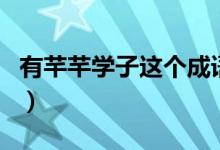 有芊芊學(xué)子這個(gè)成語嗎（有芊芊學(xué)子這個(gè)詞嗎）