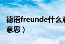 德語freunde什么意思（freunde標(biāo)識是什么意思）