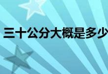 三十公分大概是多少（三十公分大概有多長(zhǎng)）