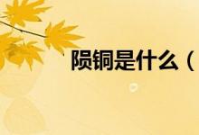 隕銅是什么（隕銅是什么東西）