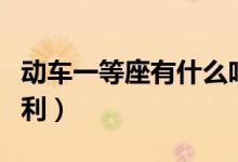 動車一等座有什么吃的（動車一等座有什么福利）