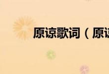 原諒歌詞（原諒張玉華完整歌詞）