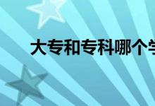 大專和?？颇膫€(gè)學(xué)歷高（有什么區(qū)別）