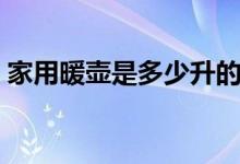 家用暖壺是多少升的（家用暖壺是多少升的）