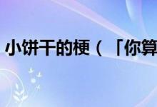 小餅干的梗（「你算哪塊小餅干」是什么梗）