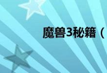 魔獸3秘籍（魔獸3秘籍揭秘）