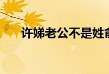 許娣老公不是姓俞嗎（許娣老公是誰(shuí)）