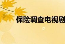 保險調(diào)查電視劇（保險調(diào)查員結(jié)局）