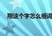 翔這個字怎么組詞（翔字能組成什么詞）