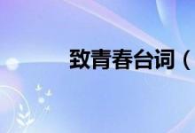 致青春臺(tái)詞（致青春經(jīng)典臺(tái)詞）