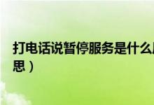 打電話說暫停服務(wù)是什么原因（打電話說暫停服務(wù)是什么意思）