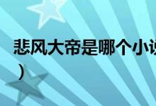 悲風(fēng)大帝是哪個小說的人（悲風(fēng)大帝是什么梗）