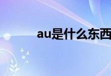au是什么東西（au是什么元素）