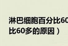 淋巴細胞百分比60多嚴重嗎（淋巴細胞百分比60多的原因）