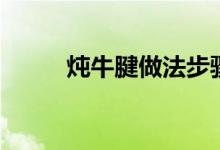 燉牛腱做法步驟（怎么做燉牛腱）