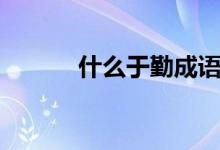 什么于勤成語(yǔ)（什么于勤成語(yǔ)）