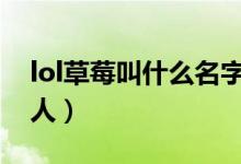 lol草莓叫什么名字（英雄聯(lián)盟主草莓是什么人）
