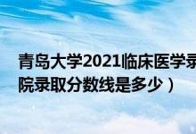 青島大學2021臨床醫(yī)學錄取線是多少（2021青島大學醫(yī)學院錄取分數(shù)線是多少）