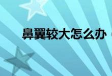 鼻翼較大怎么辦（鼻翼太大該怎么辦）