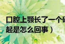 口腔上顎長(zhǎng)了一個(gè)硬的凸起（口腔上顎有個(gè)凸起是怎么回事）