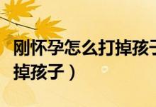 剛懷孕怎么打掉孩子吃什么藥（剛懷孕怎么打掉孩子）