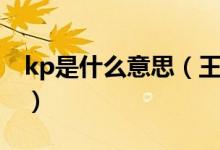 kp是什么意思（王者kp是什么意思網(wǎng)絡(luò)用語）