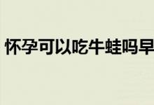 懷孕可以吃牛蛙嗎早期（懷孕可以吃牛蛙嗎）