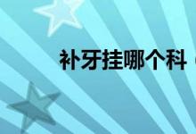 補牙掛哪個科（補牙屬于什么科）