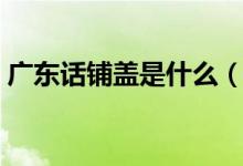 廣東話鋪蓋是什么（廣東話鋪蓋是什么意思）