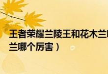 王者榮耀蘭陵王和花木蘭哪個厲害（王者榮耀蘭陵王和花木蘭哪個厲害）