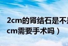2cm的腎結(jié)石是不是一定要手術(shù)?（腎結(jié)石10cm需要手術(shù)嗎）